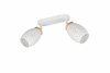 Nowoczesny plafon lampa sufitowa podwójna biała regulowane tuby klasyczna w stylu orientalnym metalowa drewniany dekor BIDAR R81572031 Rl